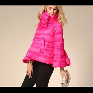 Women’s pink puffer jacket